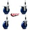 Service Caster 5'' Solid Poly Swivel 7/8'' Expanding Stem Caster Set 2 Total Lock Brakes, 4PK SCC-EXTTL20S514-SPUS-2-S-2-78 - alternate 2
